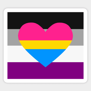 Asexual and Panromantic Sticker